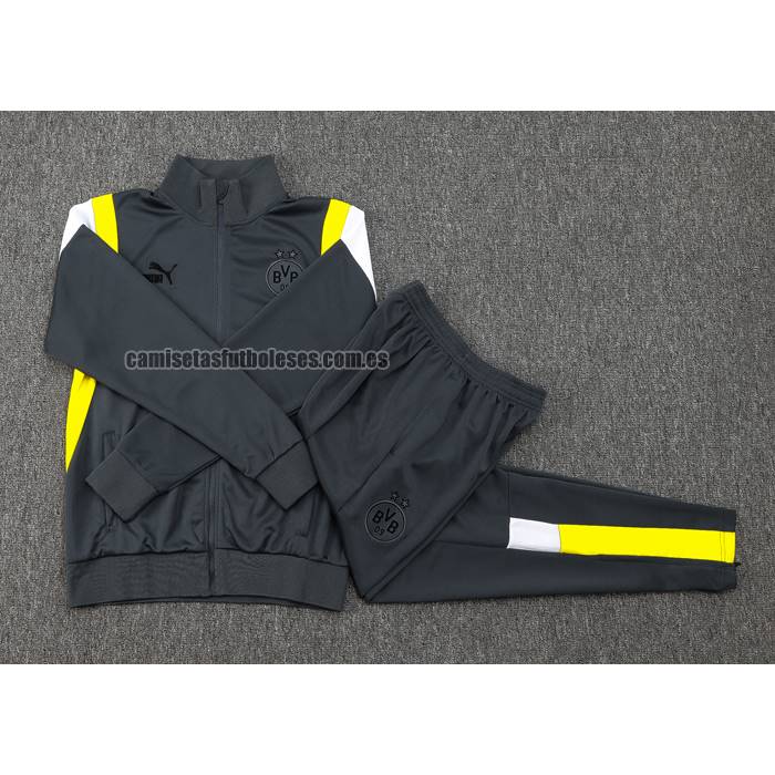 Chandal de Chaqueta del Borussia Dortmund 2023 2024 Gris